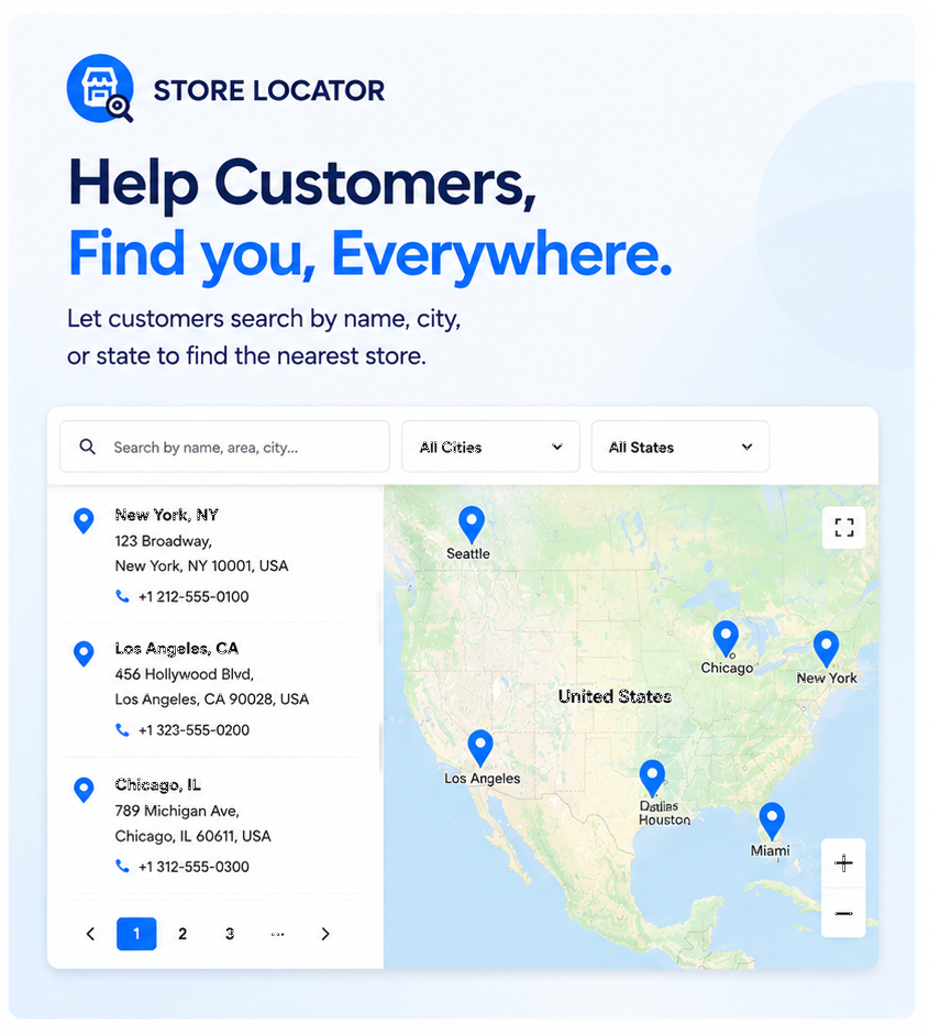 Detailed Store List View
